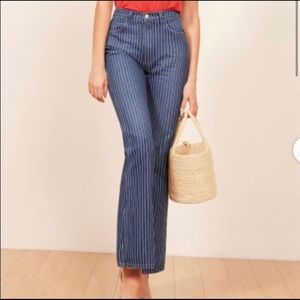 reformation mcgraw flare jeans